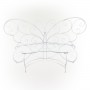 Alpine Corporation 62"L Indoor/Outdoor 2 Person Metal Butterfly Shaped Garden Bench, White