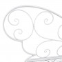 White Butterfly Metal Bench