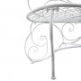 White Butterfly Metal Bench