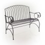 Black Metal Classic Garden Bench