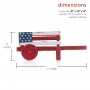 AMERICAN FLAG WHEEL BARREL PLANTER