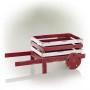 American Flag Wheel Barrel Planter