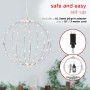 Alpine Corporation 3-Piece Foldable Metal Sphere Ornaments