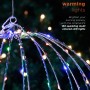 Alpine Corporation 16"H Indoor/Outdoor Foldable Metal Hanging Ornament with Multi-Colored LED Lights