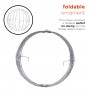 Alpine Corporation 16"H Indoor/Outdoor Foldable Metal Hanging Ornament with Multi-Colored LED Lights