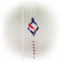 38" Red, White and Blue Wind Spinner