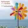 86" COLORFUL BEJEWELED WINDMILL SPINNER GARDEN STAKE 