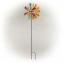 86" COLORFUL BEJEWELED WINDMILL SPINNER GARDEN STAKE 