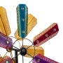 Colorful Bejeweled Windmill Spinner Garden Stake
