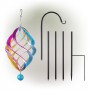 84" Multi-Color Metallic Hanging Wind Spinner with Shepherd Hook