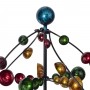 COLORFUL ORBITAL WIND SPINNER GARDEN STAKE 