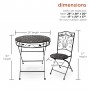 Metal Leaf Bistro Set 