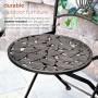 Metal Leaf Bistro Set (1 Table and 2 Chairs)