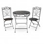 Metal Leaf Bistro Set 