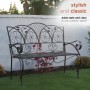 Metal Sunleaves Bench