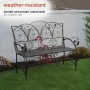 Metal Sunleaves Bench