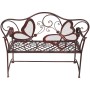 Metal Colorful Butterflies Bench