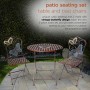 Metal Colorful Butterflies Bistro Set