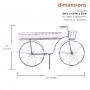 ANTIQUE GRAY METAL BICYCLE DÉCOR 