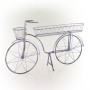 ANTIQUE GRAY METAL BICYCLE DÉCOR 