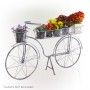 ANTIQUE GRAY METAL BICYCLE DÉCOR 