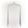Alpine Corporation 93"H Outdoor Vintage Metal Garden Walkway Arch, Gray