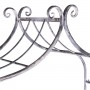 Alpine Corporation 93"H Outdoor Vintage Metal Garden Walkway Arch, Gray
