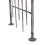 Alpine Corporation 93"H Outdoor Vintage Metal Garden Walkway Arch, Gray