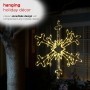 Alpine Corporation Hanging Snowflake Christmas Décor with LED Lights