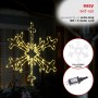 Alpine Corporation Hanging Snowflake Christmas Décor with LED Lights