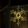 Alpine Corporation Hanging Snowflake Christmas Décor with LED Lights