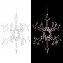Alpine Corporation Hanging Snowflake Christmas Décor with LED Lights