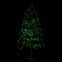 	Alpine Corporation 60"H Indoor/Outdoor Artificial Christmas Tree with Green LED Lights, Silver