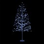 Alpine Corporation 60"H Indoor/Outdoor Artificial Christmas Tree with Cool White LED Lights, Silver