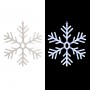 23" Hanging Snowflake with 102 LED Lights