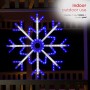 Alpine Corporation Large Snowflake Decoration with Blue and White Motion LED Lights