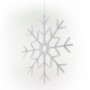 Alpine Corporation Large Snowflake Decoration with Blue and White Motion LED Lights