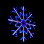 Alpine Corporation Large Snowflake Decoration with Blue and White Motion LED Lights