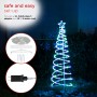 Alpine Corporation Small Spiral Christmas Tree with Multi-Functional Colored LED Lights