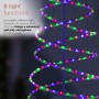 Alpine Corporation 82"H Indoor/Outdoor Artificial Spiral Christmas Tree with Multi-Color LED Lights