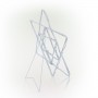 Alpine Corporation Hanukkah Star of David Decoration with Blue and White LED Lights