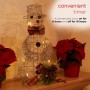 Alpine Corporation Gold Wire Holiday Décor Snowman with Warm White LED Lights