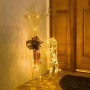 Gold Wire Christmas Reindeer Décor with White LEDs Large