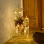 Alpine Corporation Gold Wire Holiday Decor Reindeer with Warm White LED Lights