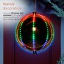 3" Silver Ornament with Multi-Color LED Lights