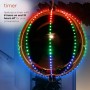 3" Silver Ornament with Multi-Color LED Lights