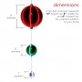 3-Tier Hanging Ornaments with LED Lights