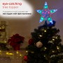 Alpine Corporation Flashing Star Tree Topper with Multi-Colored LED Lights