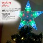 Alpine Corporation Flashing Star Tree Topper with Multi-Colored LED Lights