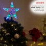 Alpine Corporation Flashing Star Tree Topper with Multi-Colored LED Lights